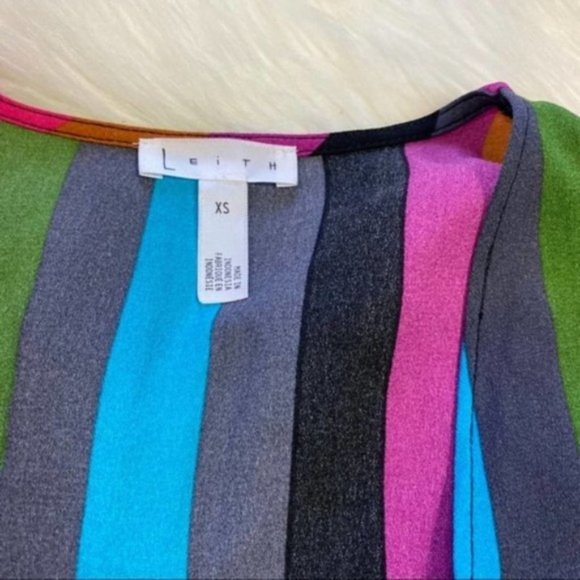 Leith Multi Stripe Tie Front Summer Romper - Picture 2 of 5